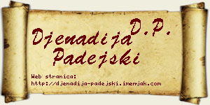 Đenadija Padejski vizit kartica